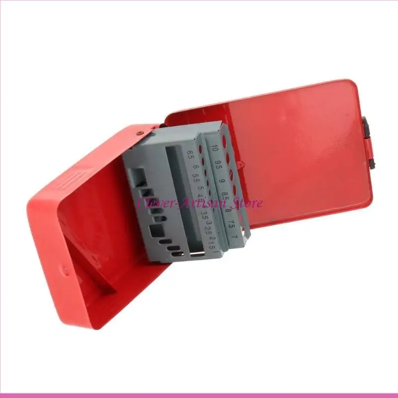 Caja almacenamiento brocas Metal fácil transporte, soporte para brocas para fácil organización, para gestión y portabilidad eficiente herramientas