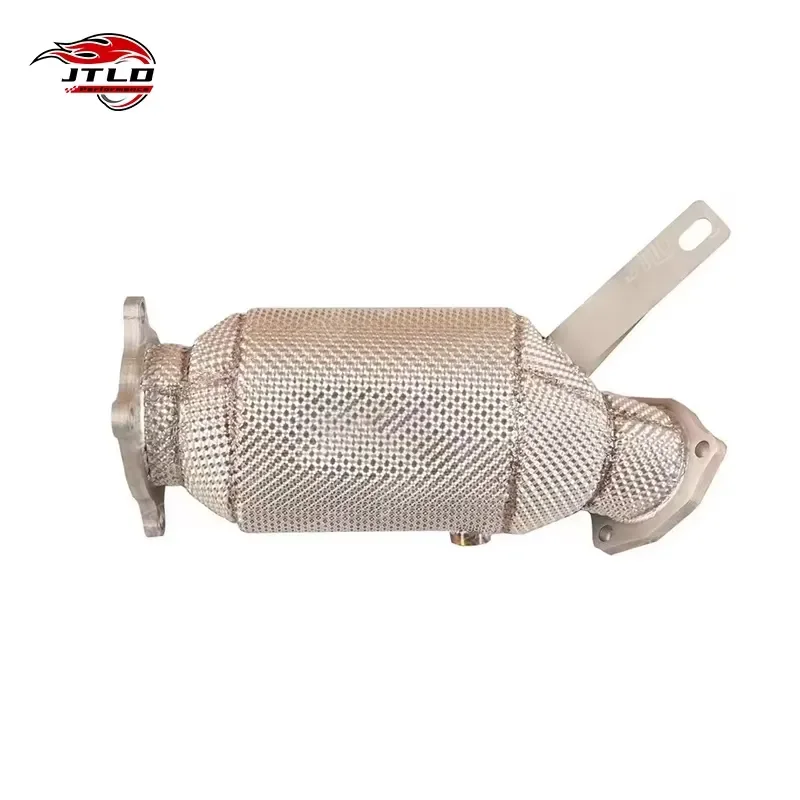 304 Stainless Steel Exhaust Pipe Racing Sport Performance Exhaust Downpipe Fit for Audi A6 A7 C8