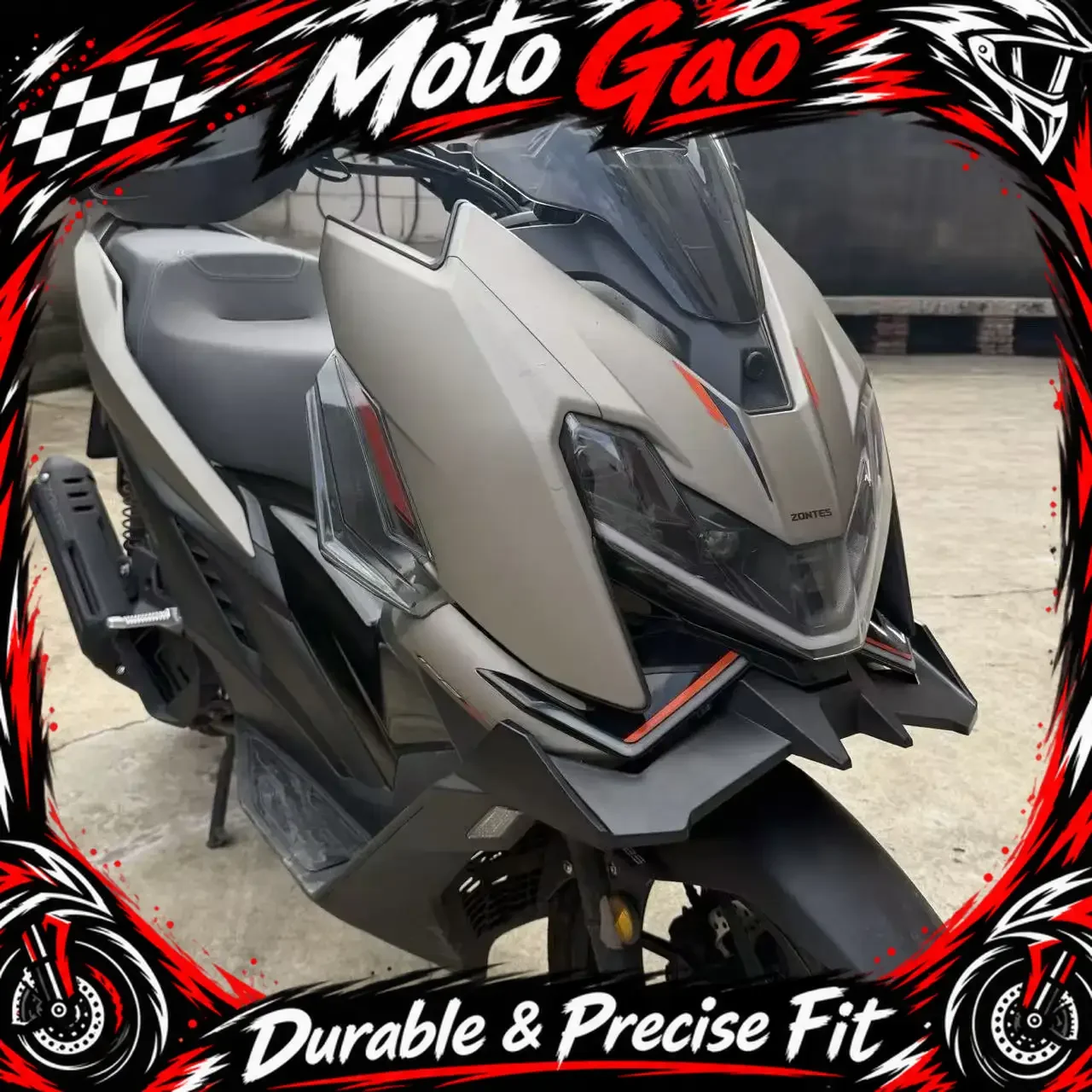 【Precise Fit】FOR ZONTES 125X Motorcycle Front Fairing Aerodynamic Wing Cover Windshield Extension Lower Chin Fairing Accessory