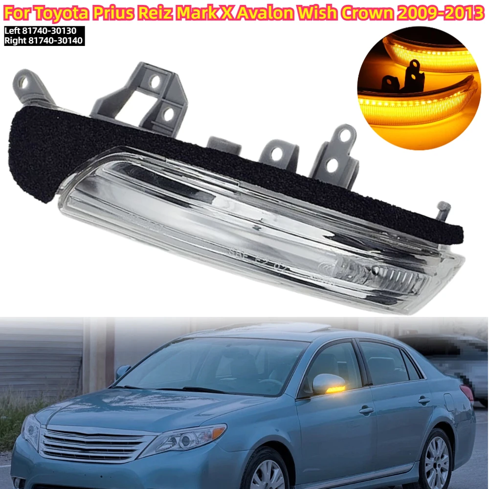 

Rearview Mirror Side Light Turn Signal Lamp Reverse Indicator 81740-30130 For Toyota Prius Reiz Mark X Avalon Wish Crown 09-13