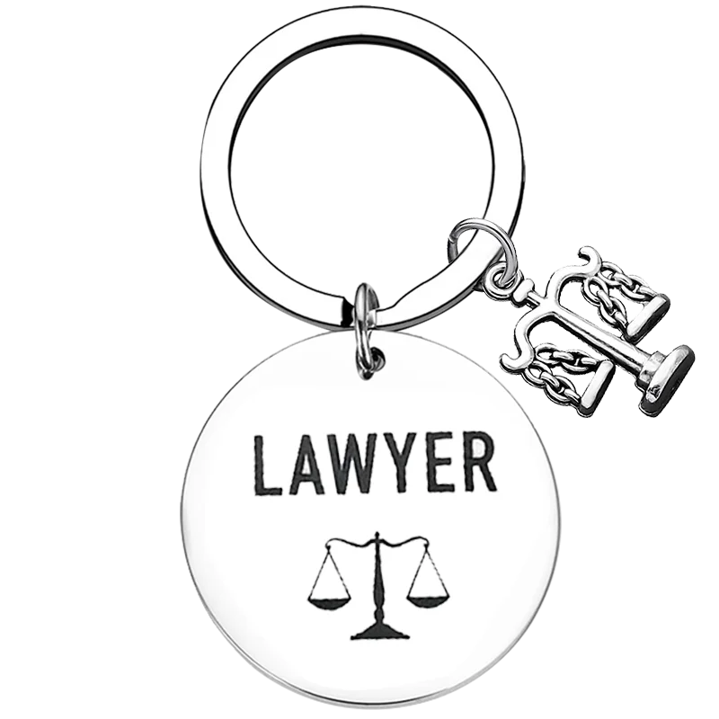 New Lawyer Key Chain Ring Scales of Justice Lawyer Attorney keychains pendant Law Student Gift, Lawyer Gift