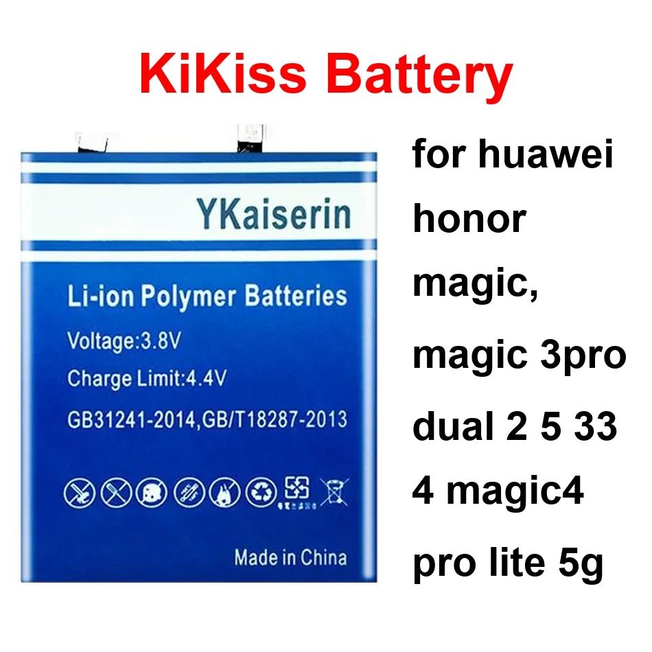 

4000-6000Mah For Huawei Honor Magic, Magic 3PRO Dual 2 5 33 4 MAGIC4 Pro Lite 5G Battery HB466596EFW HB586680EFW HB386689ECW