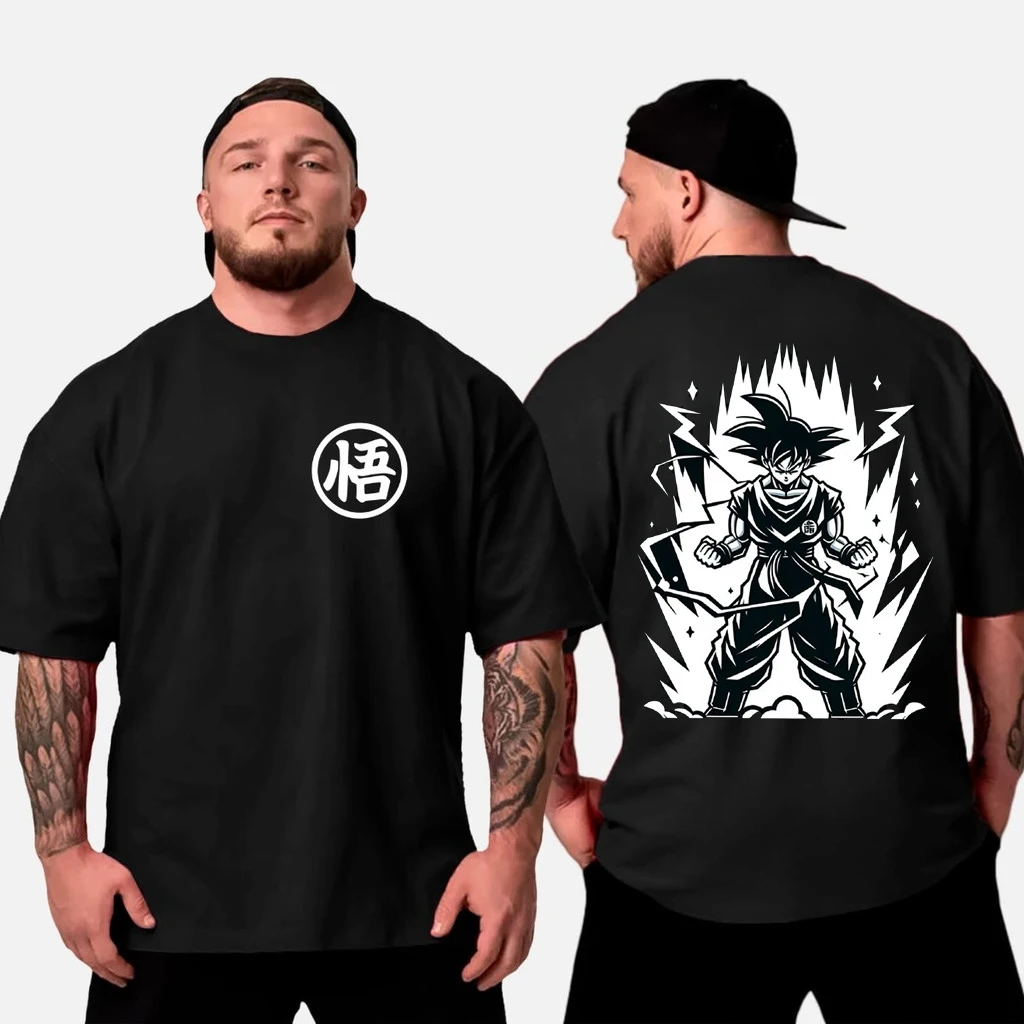 

Dragon Ball Goku Training T-Shirt Summer TShirt Leisure Sports Street Fitness Loose Comfortable Cotton Short Sleeves Cosplay Top