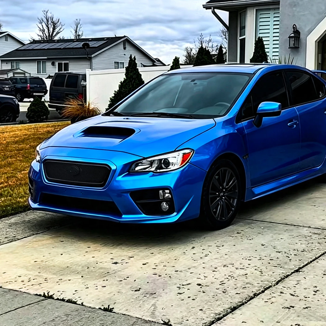 Front Upper Bumper Hood Mesh Grills For Subaru WRX STI VA 2014 2015 2016 Front Bumper Grille Racing Grill view 5