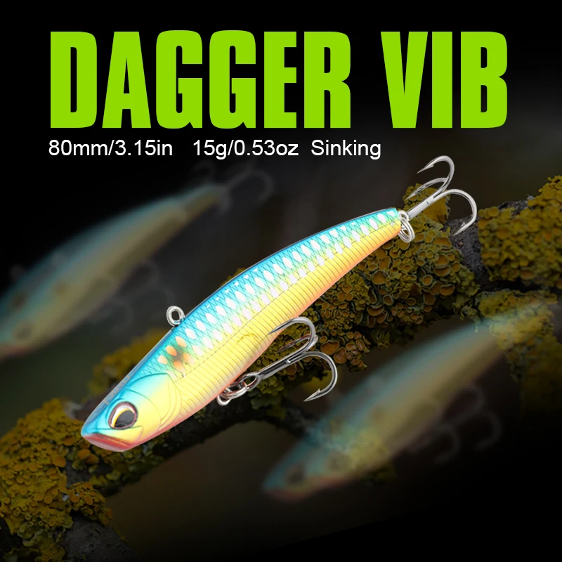 FJORD Ratlin VIB 80mm 15g Fishing Lure Stable Dagger Balance Winter Freshwater Sea Wobbler Ice Fishing Tackle Artificial Bait