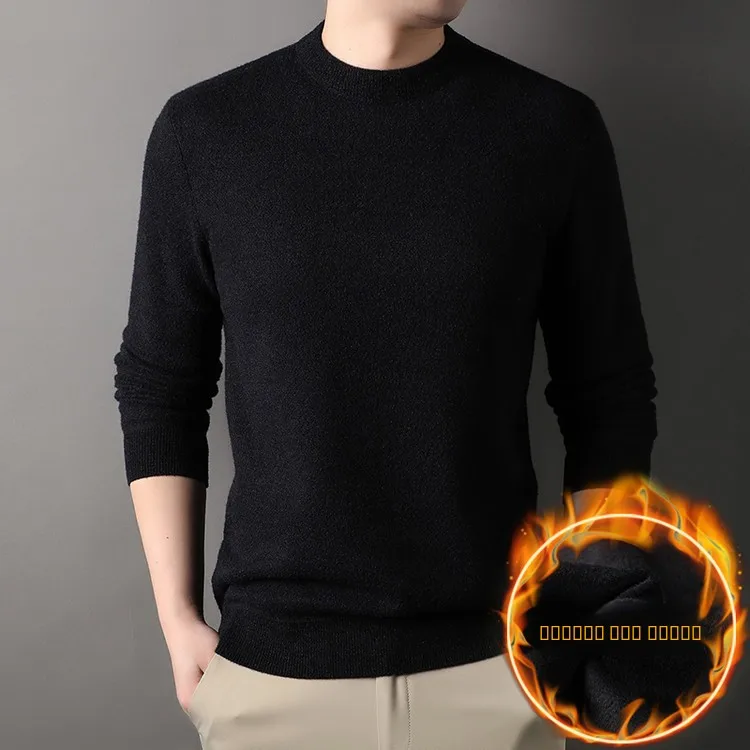 

Облегающий зимний повседневный свитер с обычным трикотажем для среднего возраста и ли, деловой повседневный всесезонный уличный активирован