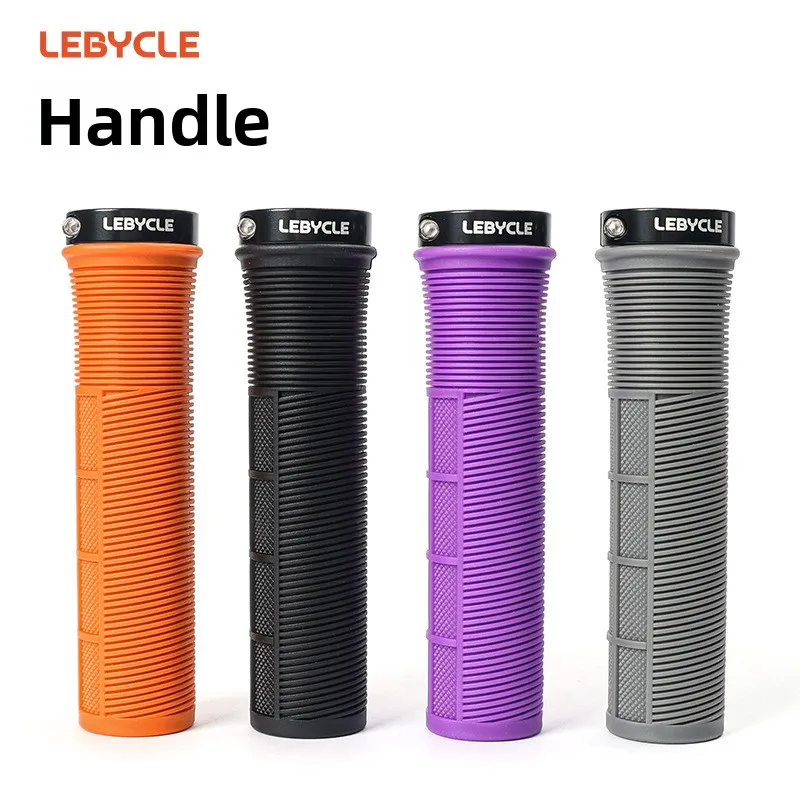 

Lubaike Mountain Bike Handlebar Grips Rubber Bicycle Grips One Side Lock Universal Handle Grip Accessory