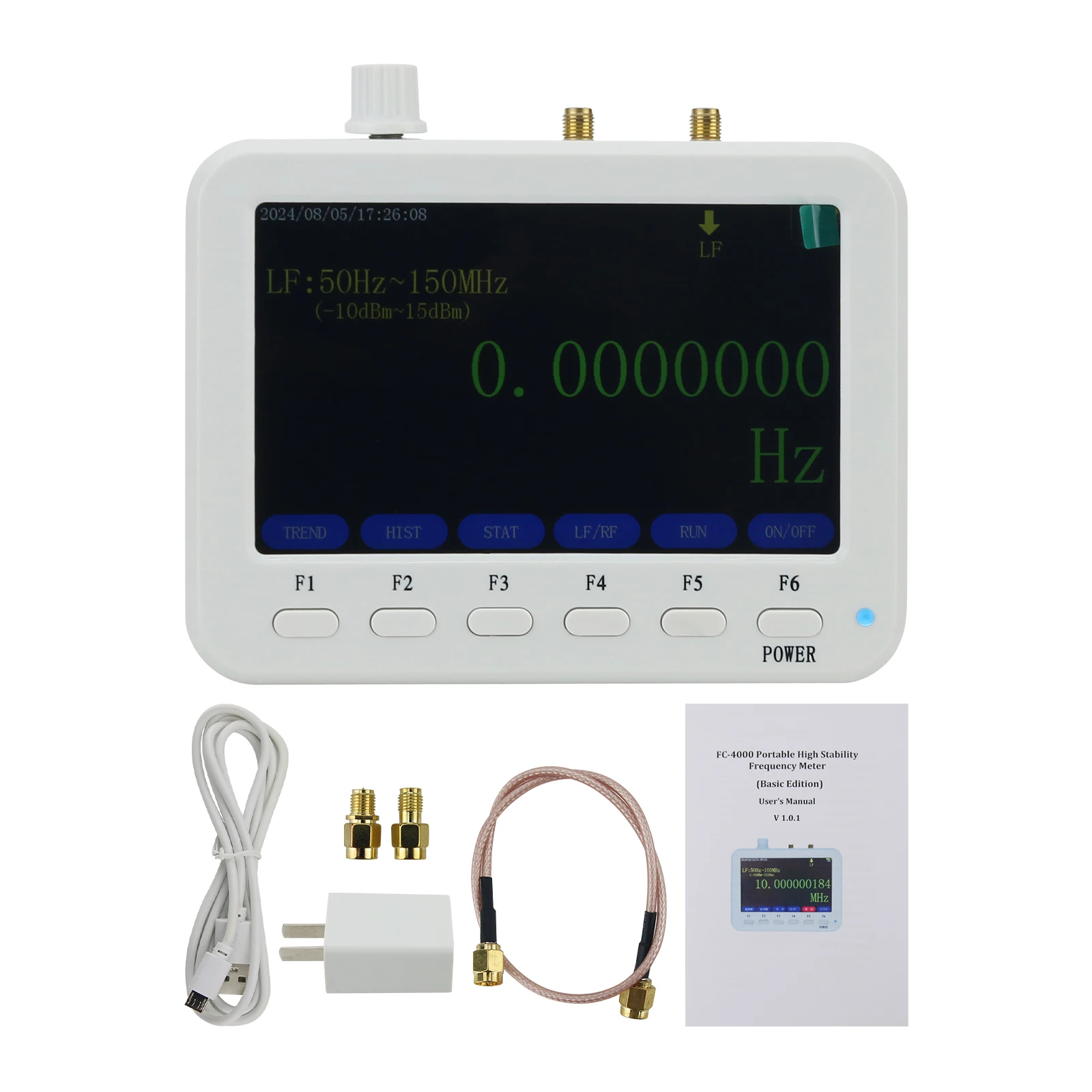 FC-4000 50Hz-4GHz r f freq uency Meter Portable freq uency Counter With 5