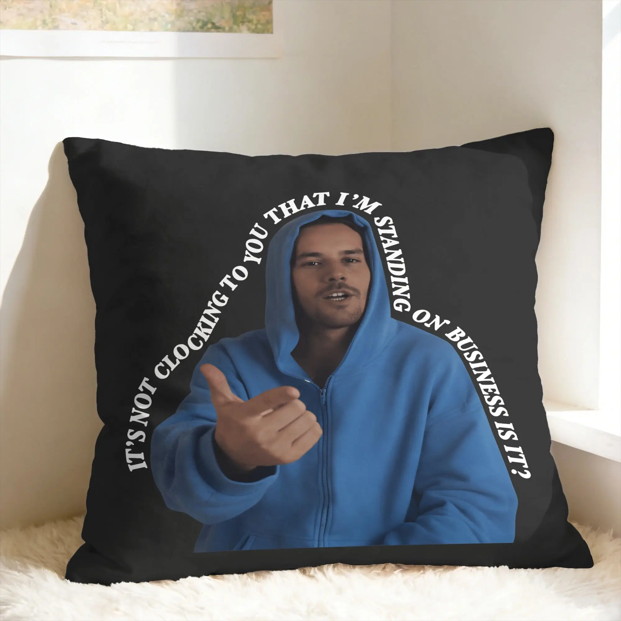 J-JustinS B-Bieber Pillow Case It’s Not Clocking To You Funny Pillow Cover Soft Pillowcases For Wedding Party Home Decor
