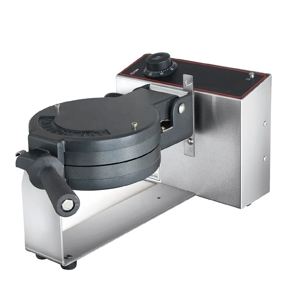 Hot SelSwitchable Furnace Plate Shape Digital Automatic Control Rotate Electric Stainless Steel Waffle Maker For Snack Equipment