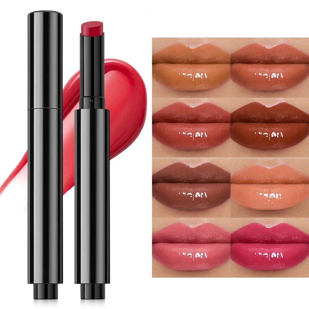 Private Label Lipstick Custom Logo Mirror-finish Moisture Long-lasting Press-type Lipsticks Multi-color Moist Makeup Wholesale