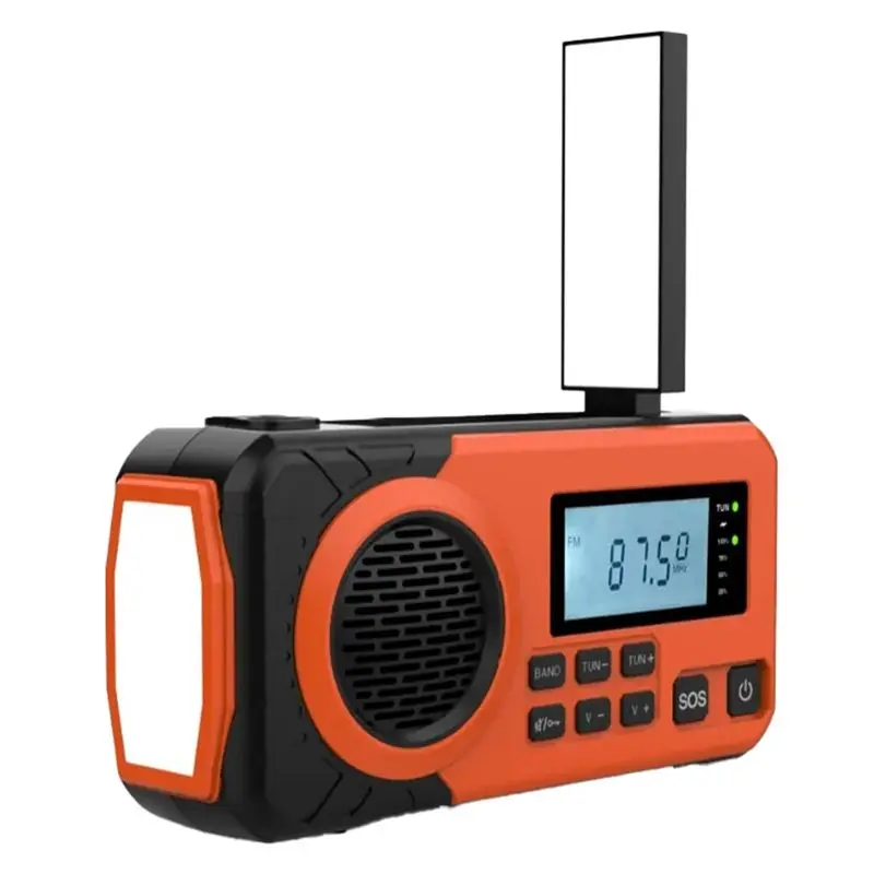 

Портативное аварийное метеорологическое радио ABGN Solar с ручным приводом, SW/AM/FM