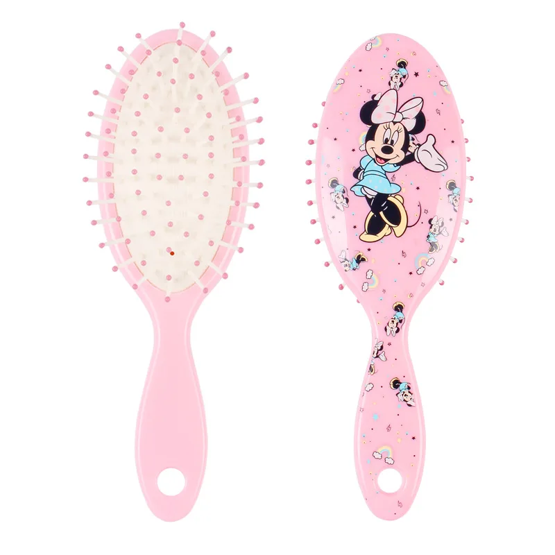 Children\'s Comb Princess Elsa Minnie Mouse Massage Comb Air Cushion Massage Dmooth Hair Plastic Comb Cartoon Cute Airbag Comb