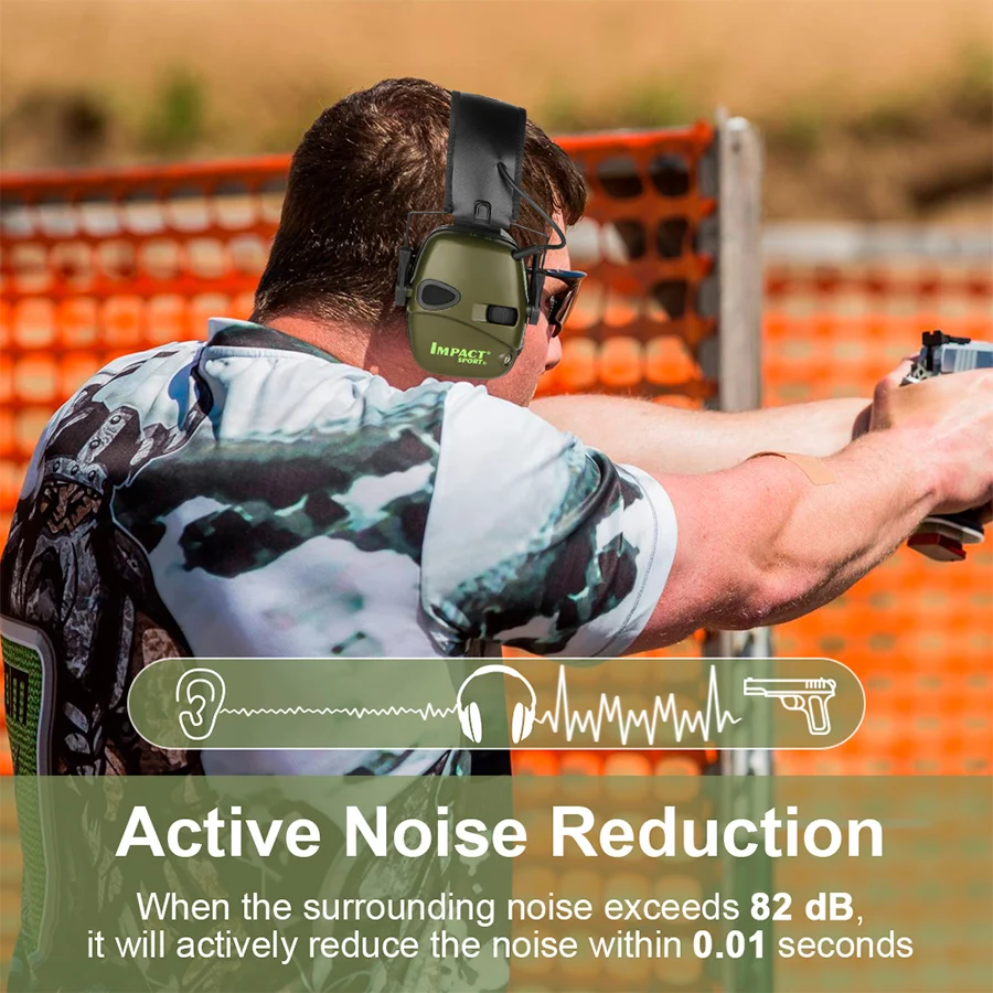 Original Tactical Electronic Shooting Earmuff Outdoor Sports Antinoise Headset Impact Sound Amplification Hearing Hunting Ear