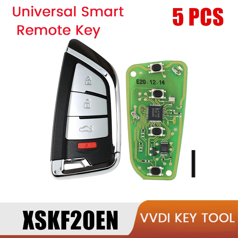 XSKF20EN Universal Smart Proximity Remote Key 4 Button Knife Style Fob for - VVDI Key Tool 5Pcs/Lot