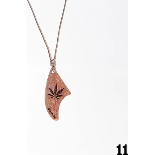 Blackfish Embroidered Walnut Tree Necklaces/Walnut Tree Inlaid Necklace