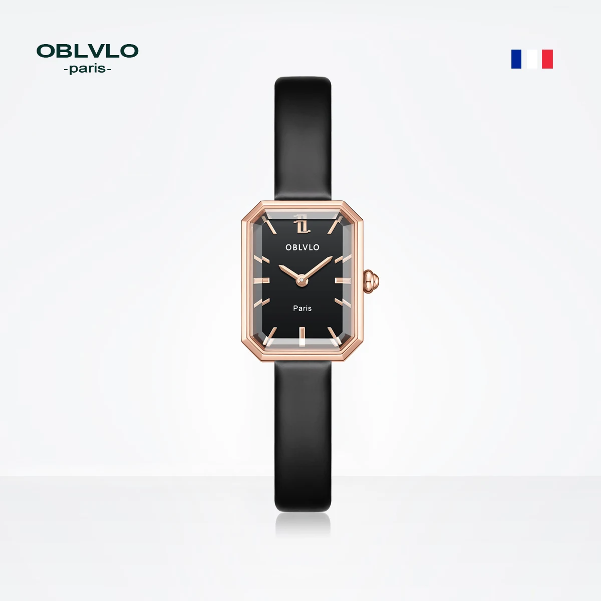 OBLVLO Top Brand Elegant Women Watch Steel Luxury Quartz Watch Gift Female New Design Watch Reloj Mujer