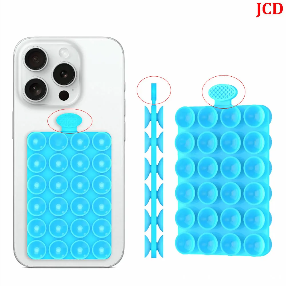 2Pcs Multifunctional Silicone Super Strong Double-Sided Suction Cup Wall Anti Slip and Firm Mobile Phone Lazy Holder 2025 New