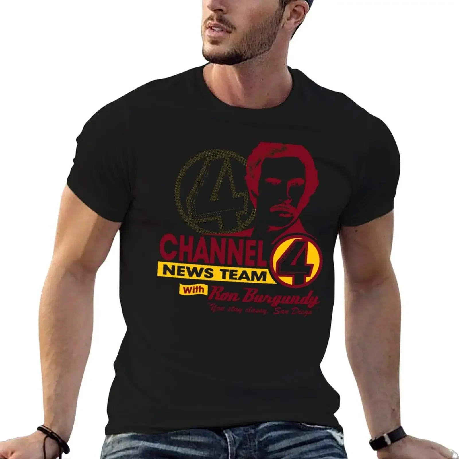 

Channel 4 News Team with Ron Burgundy! T-Shirt sublime Personalized t-shirt tshirts personalised t shirt for men