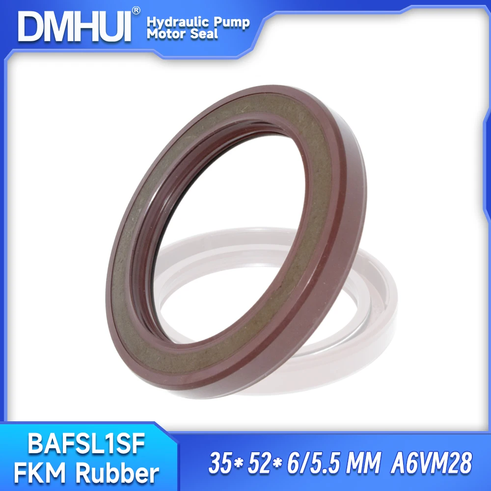 

DMHUI Hydraulic Pump Accessories BAFSL1SF High-Pressure Oil Seal 35x52x6/5.5mm FKM Rubber Certificate Brand ISO 9001:2008