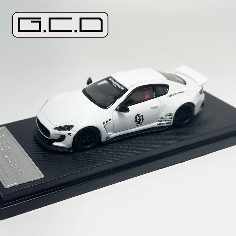 GCD 1:64 LBWK white wide-body modified car model decoration