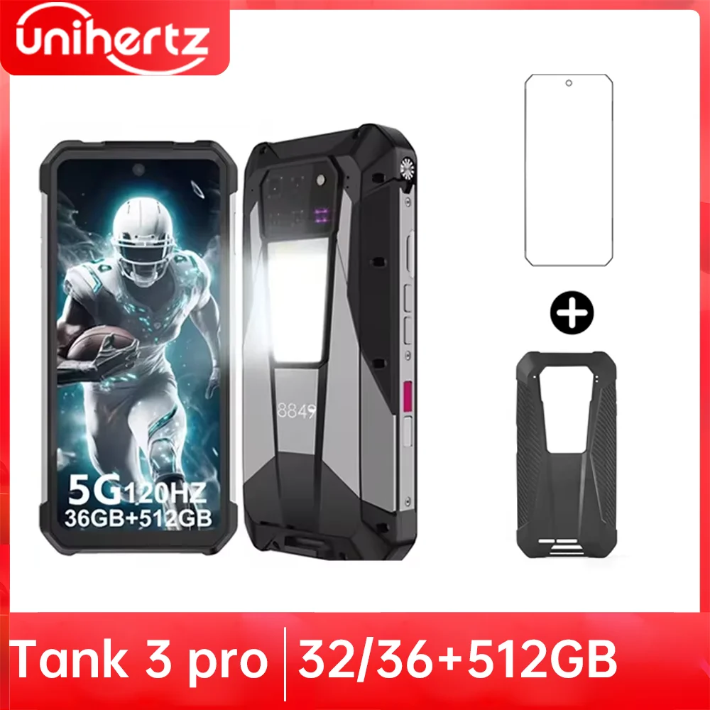 Unihertz Tank 3 Pro 8849、100 ルーメン 120Hz プロジェクター、32GB Unihertz Tank 3 Pro 8849、100 ルーメン 120Hz プロジェクター、32GB