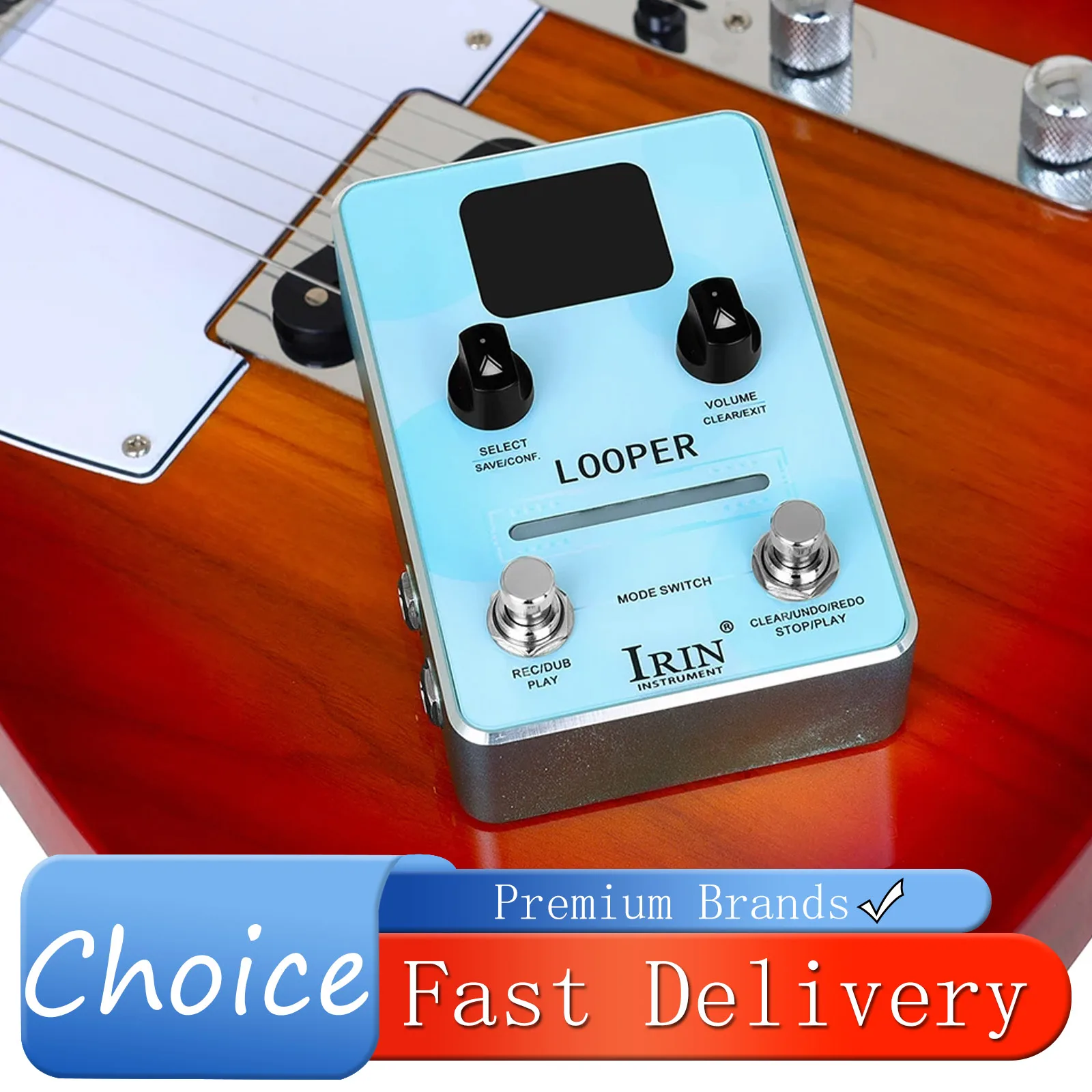 irin-phrase-loop-guitar-effect-pedal-441khz-16-bit-high-quality-loop-40-loop-storage-locations-total-recording-160-guitar-parts