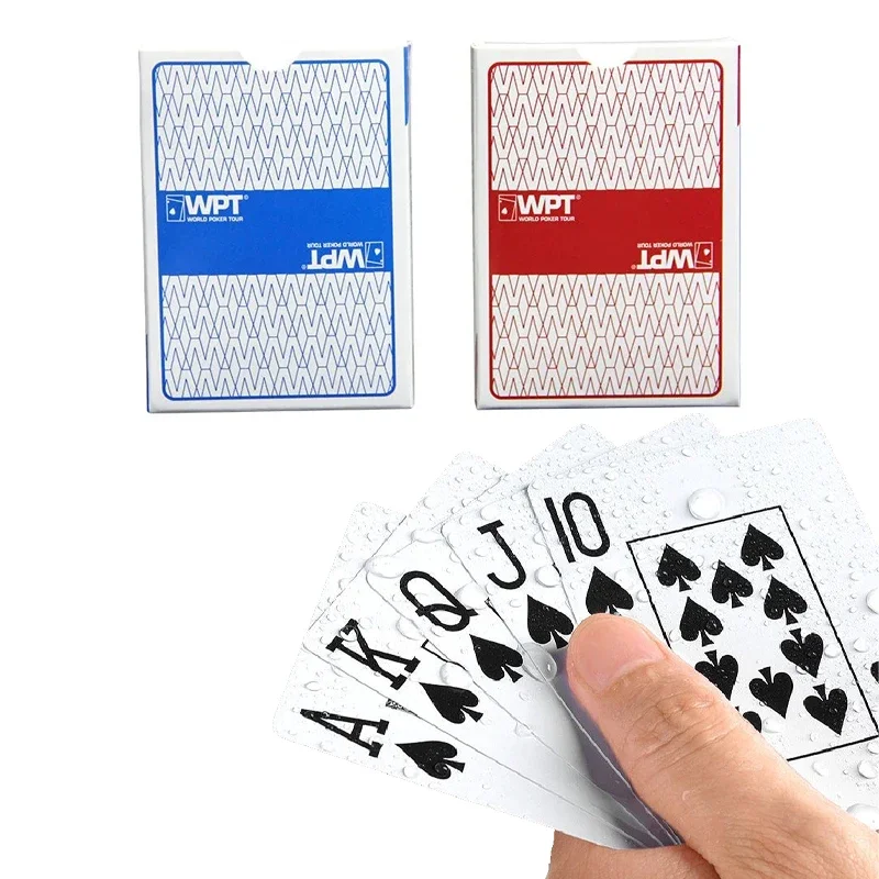 

Texas Hold'em Poker Cards Playing Cards Plastic Coated Cards Waterproof Board Game Adult Home Party Gambling Entertainment