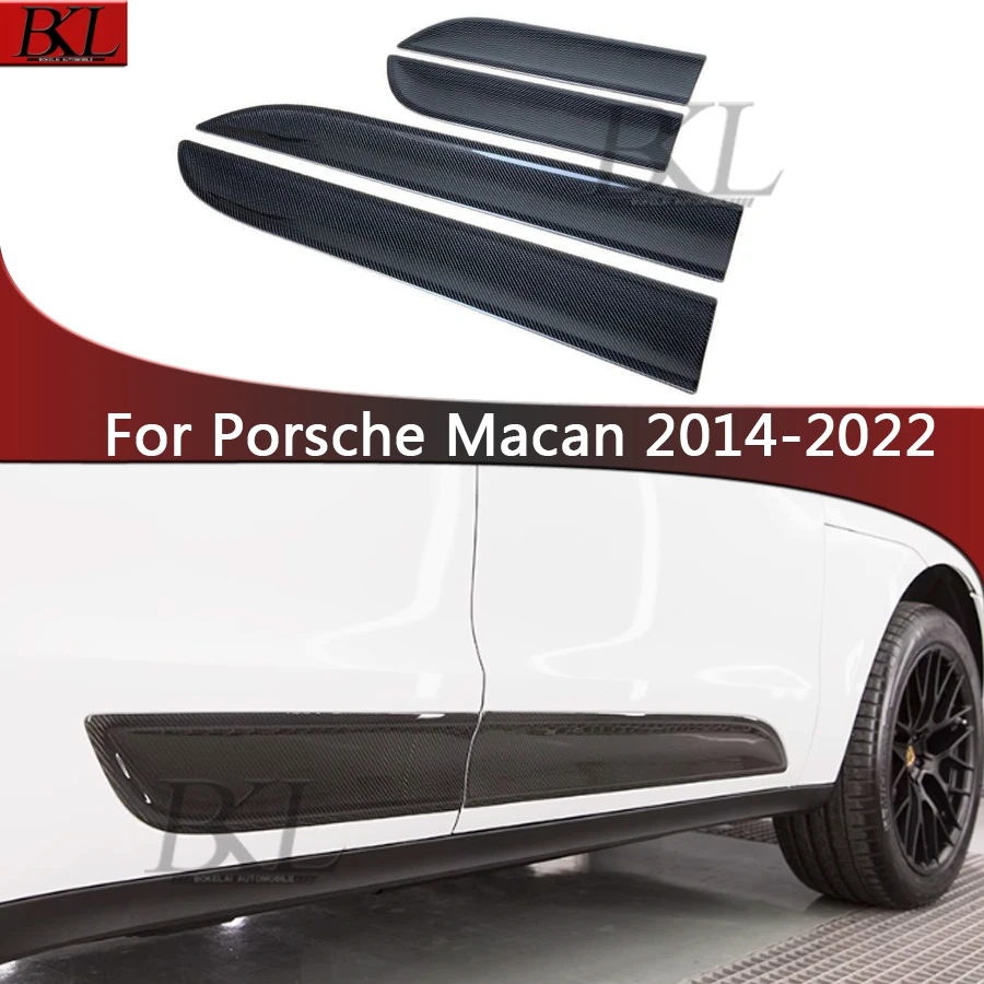 

For Porsche Macan 2014-2022 Real Carbon Fiber Carbon fiber car door panel trim strip side panel Upgrade Body Kit