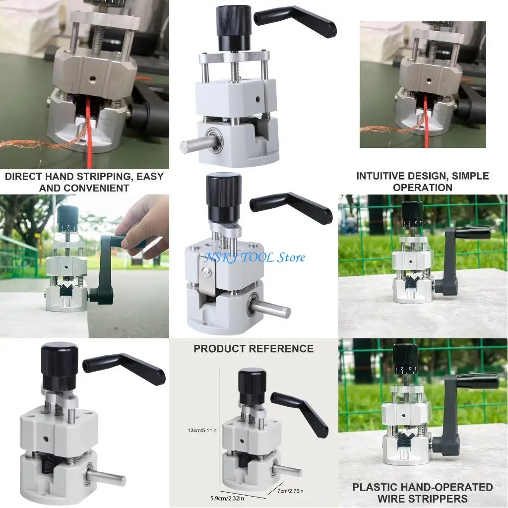 

L8RC Hand Crank Wire Stripping Machine Hand Crank Scrap Cable Wire Waste Stripping Machine Portable Coppers Wire Strippers