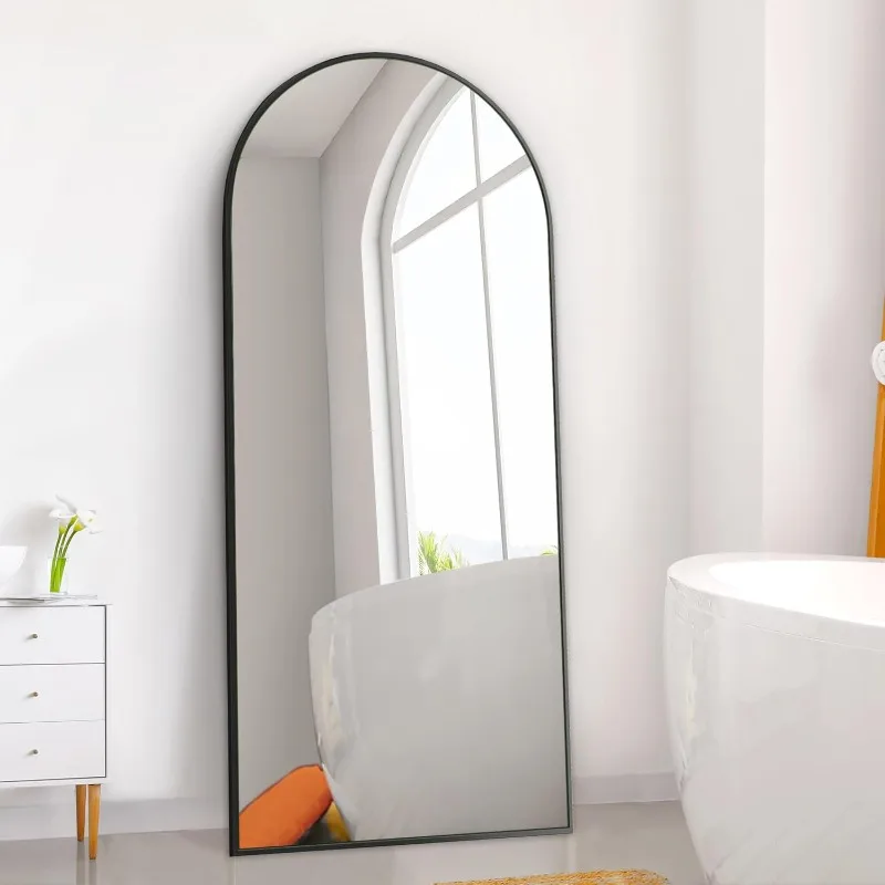 65x22 Inch Arch Full Length Mirror, Modern Design Standing Floor Mirror, Full Body Mirror for Living Room, Bedroom