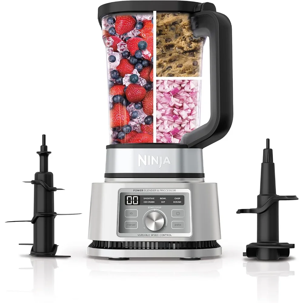 Power Blender & Processor. 3-in-1 Crushing Blender, Dough Mixer, and Food Processor 1400WP smartTORQUE 6 Auto-iQ Presets