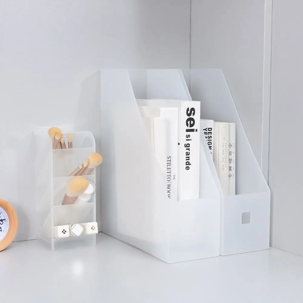 

Sundries Storage Box Folding File Storage Box Desktop Organizer Paper Organizer File Organizer Box Transparent PP Plastic