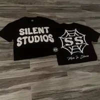 Trendy Brand Fashion Letters Cartoon Print Oversized Short-sleeved Men Women Y2k Harajuku Hip-hop Retro Loose Casual T-shirts