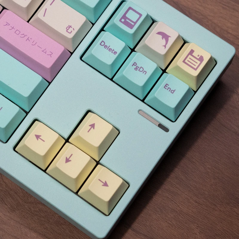 Imagem -03 - Gmk Analog Dreams Keycaps Grupo Reimpressão Versão Japonesa Pbt Sublimação Dye Perfil Cereja Teclado Mecânico Presente Gamer