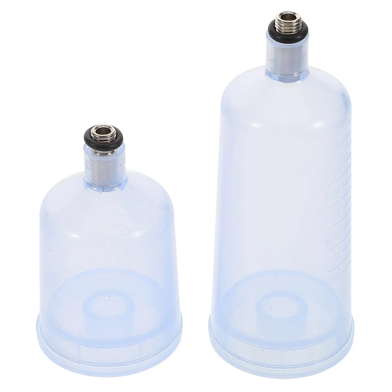 2 قطعة حاوية طلاء البخاخة القابلة لإعادة الملء كوب صباغ شفاف قابل للفصل من النوع المنفصل للرسم بالألوان المائية الزيتية سعة كبيرة #4