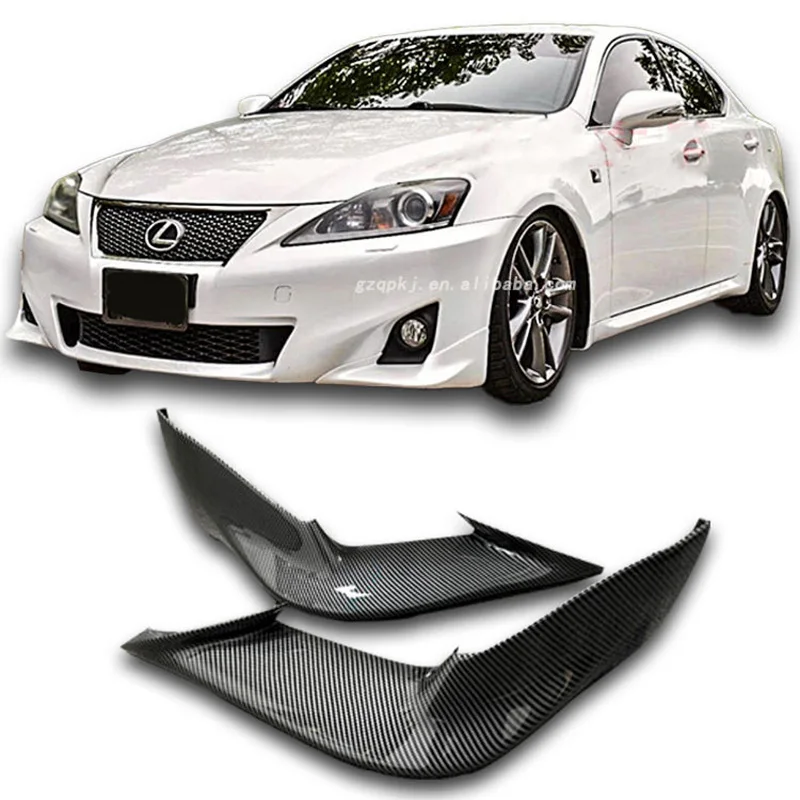 Water transfer printing carbon fiber Apply to 2011-2012 Lexus IS250 front lip The lexus IS body kit front bumper