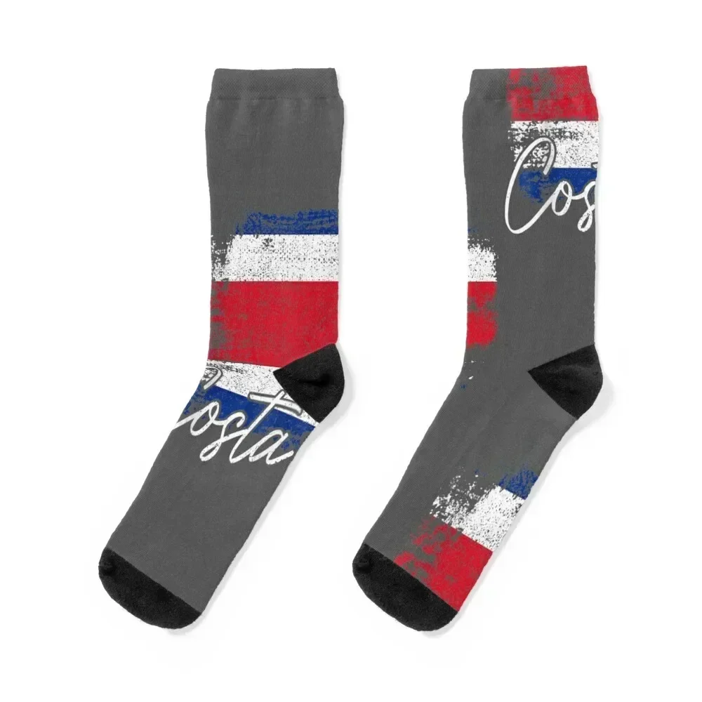 

Costa Rica Flag Costa Rican Pride Roots Socks anti slip football gift set Socks Woman Men's