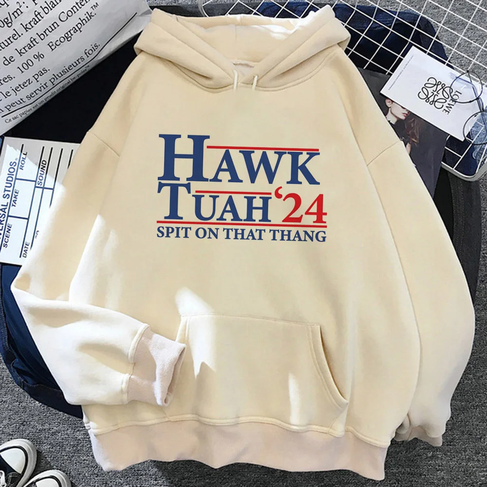 Hawk Tuah hoodie pattern patterned modern style anime elegant girl hoddie tracksuits casual wear winter athleisure youthful