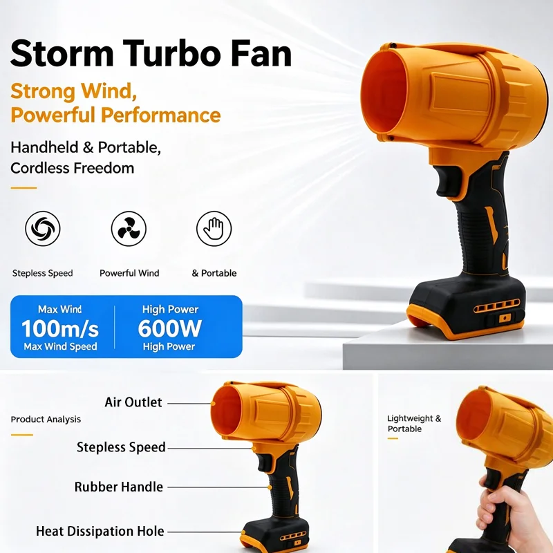 منفاخ هواء كهربائي لاسلكي بدون - مراجعة Cordless Leaf Blower Brushless 20V وسعره