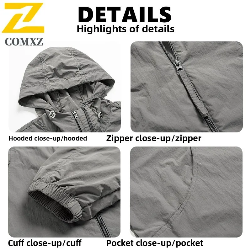 Summer Ice Silk Sunscreen Clothes Men's Women's Solid Color Thin UV Protection Skin Jacket Casual Camping Fishing Breathable Top