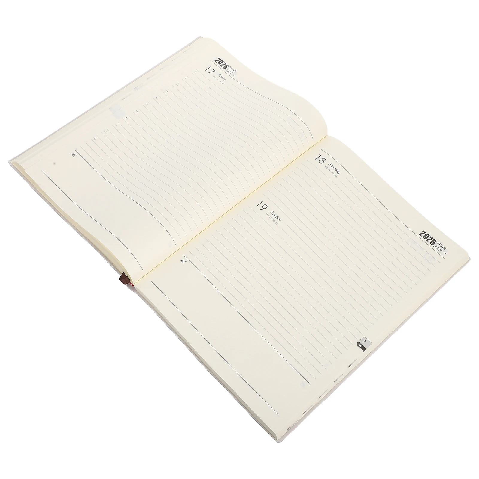 2026 مخطط التنسيقات الكبيرة - كتاب جدول أعمال PU مقاس 11.2 × 8.2 بوصة - تقويم شهري أسبوعي يومي للطلاب المحترفين