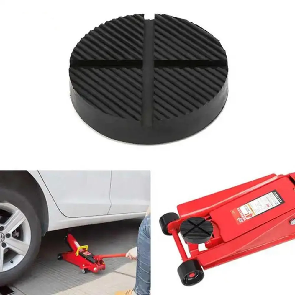 Car Universal X-Slot Jack Pad Rubber Frame Rail Adapter Protector For Pinch Weld Side Car Lifting Anti Slip Design