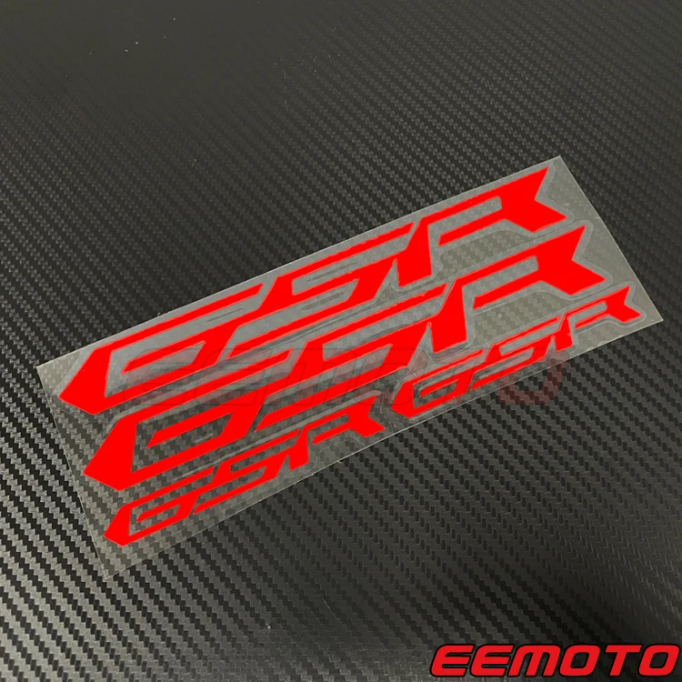 4X Motorcycle Wheels Rims Fairing Fender Helmet Fuel Gas Tank Logo Vinyl Decals Label Stickers For GSR 600 750 400 150 125