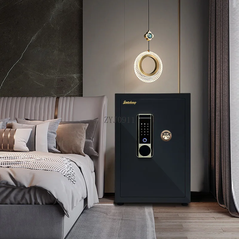 Household small all-steel commercial jewelry large-capacity safe, smart fingerprint mechanical password safe deposit box view 6