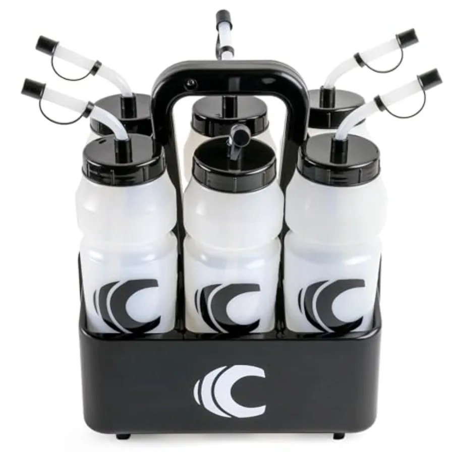 

1 L Sports Water Bottle BPA-Free 34 Oz Capacity Large Mouth 2 lids Straw and Squeeze with Carrier Great For Helmet Sports Such