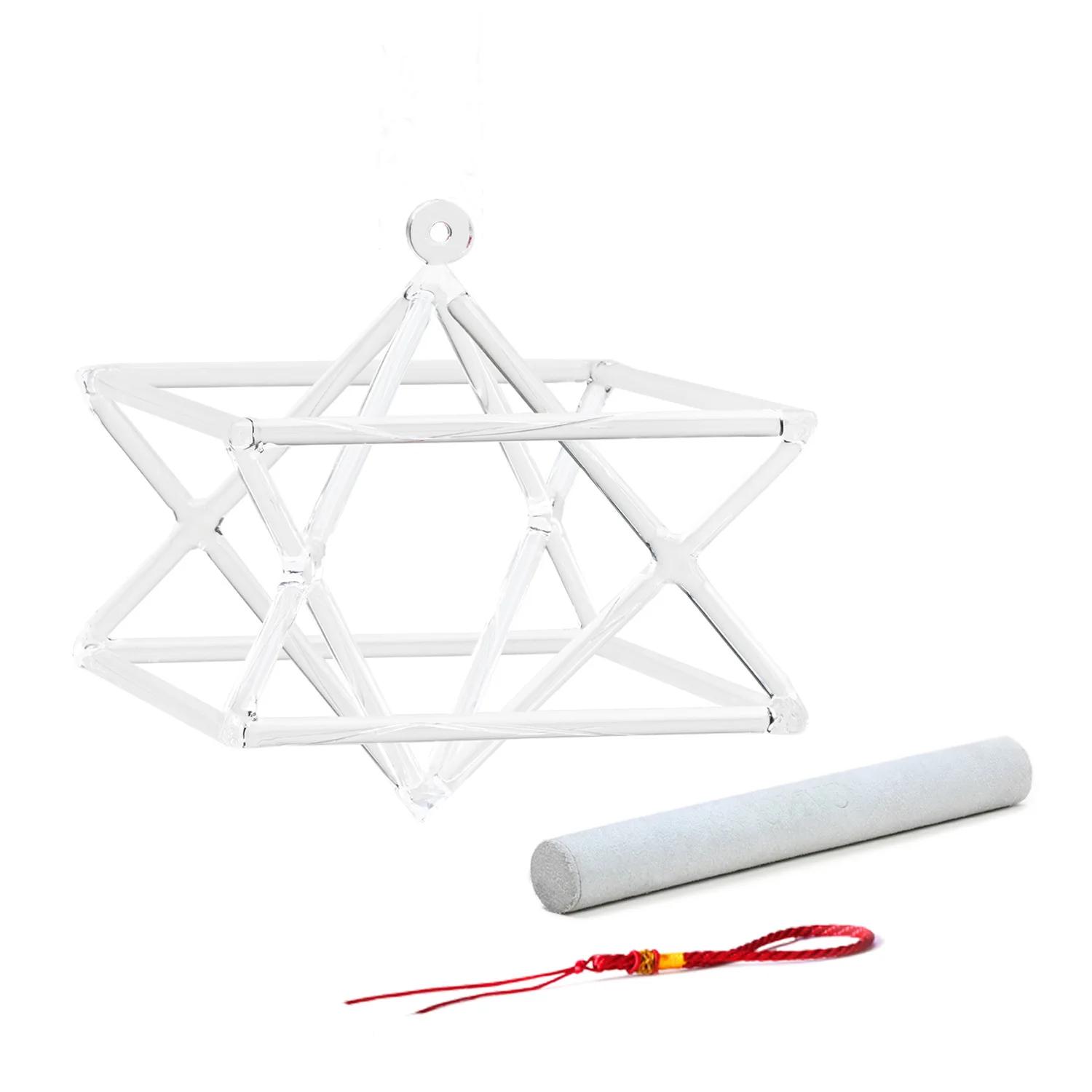 Shaped Crystal Pyramid, Crystal Degaussing Yoga, Crystal Percussion Instrument