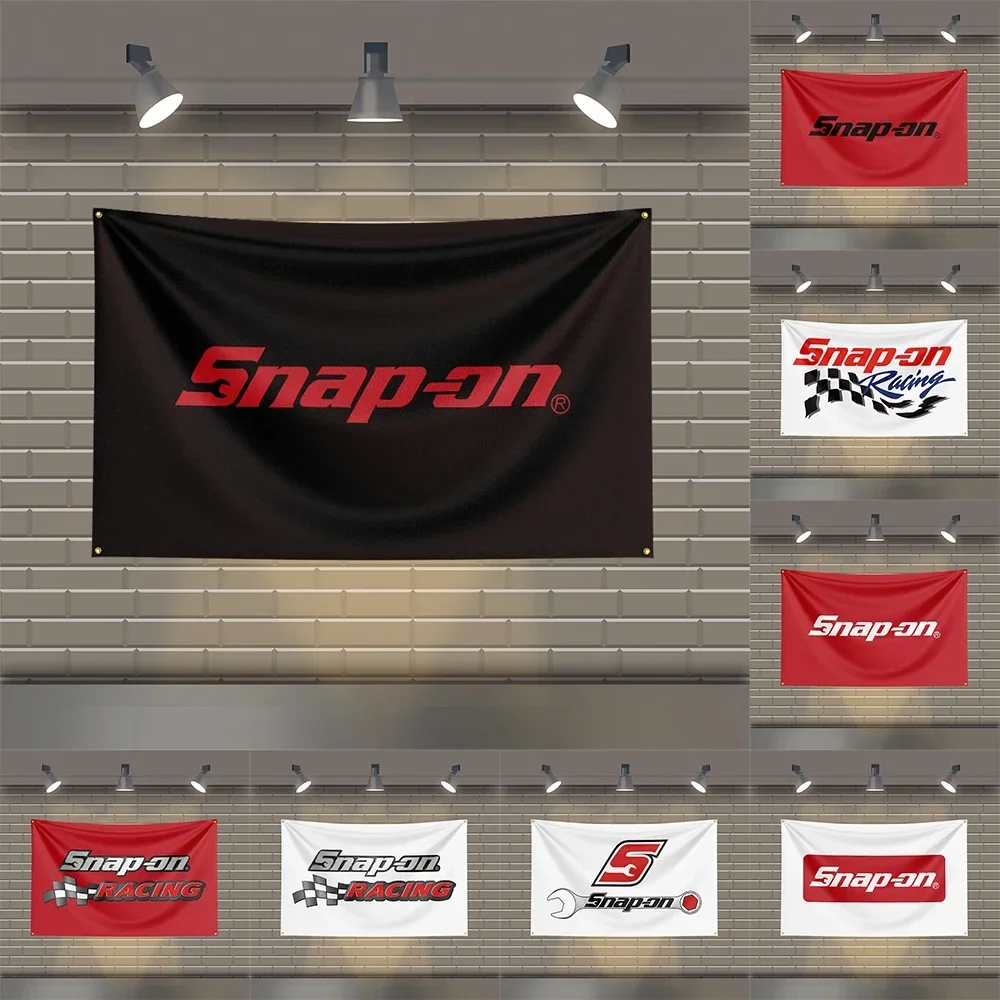 3x5 Ft S-Snap Ons Mechanical Tool Flag Is Suitable for Garage or Studio Decoration Durable and Easy To Hang  Adding Unique Charm