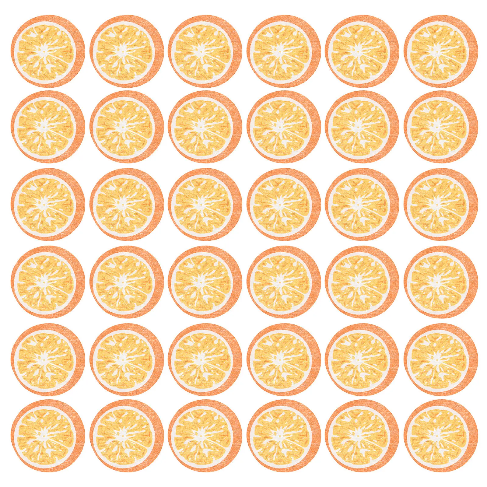50Pcs Orange Pattern Face Mask Sheets Facial Neck Skincare Moisturizing Spa DIY Paper Mask Beauty Treatment Reusable Face Pads