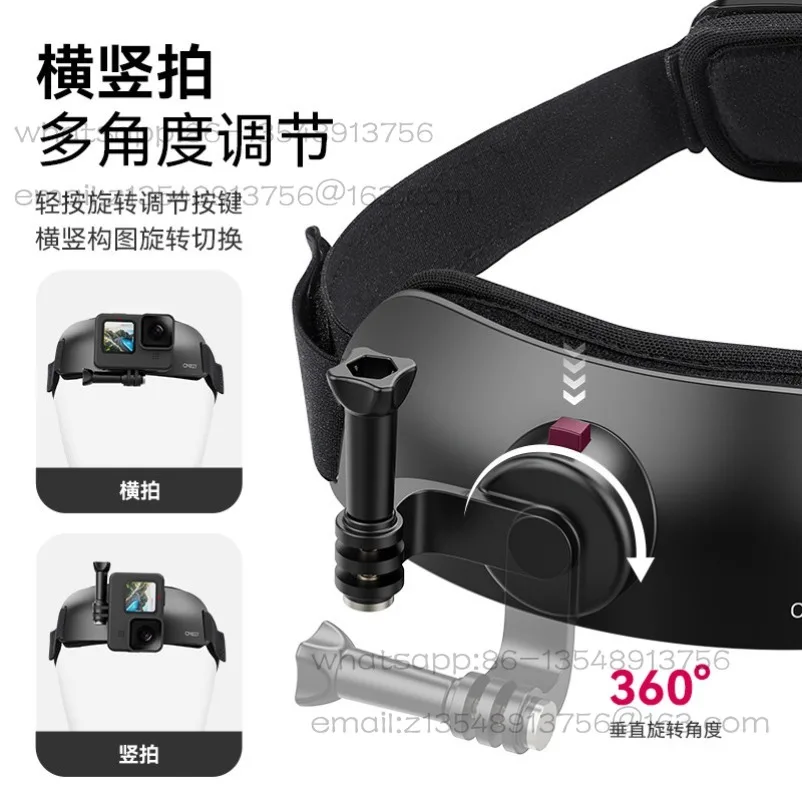 CM027 headband bracket first person perspective shooting equipment action5/4 action camera pocket3/4 mobile phone vlog headband